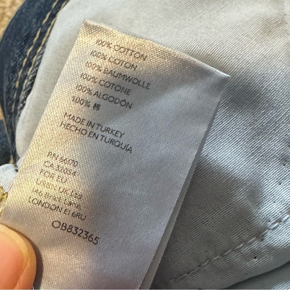 Free People We the Free Maggie Ripped Ankle 27L Straight Leg Jeans Size 30 - Picture 8 of 8